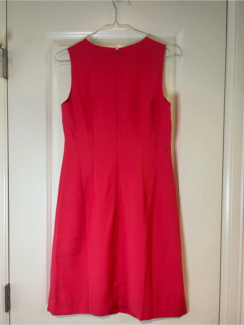 J. Crew Bright Pink Sleeveless Shift Dress